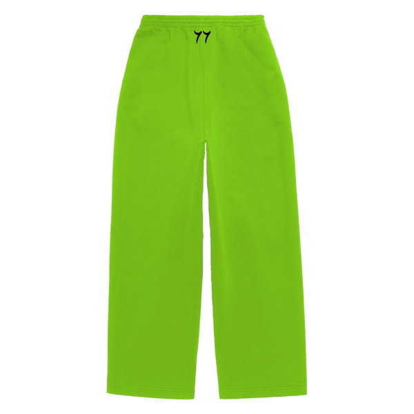 Cursive Pants - Electric Green